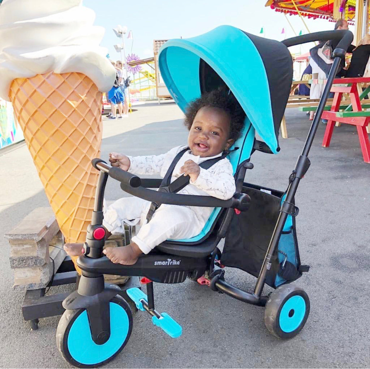 Triciclo 6 Etapas SMARTRIKE STR3 Folding Stroller Trike