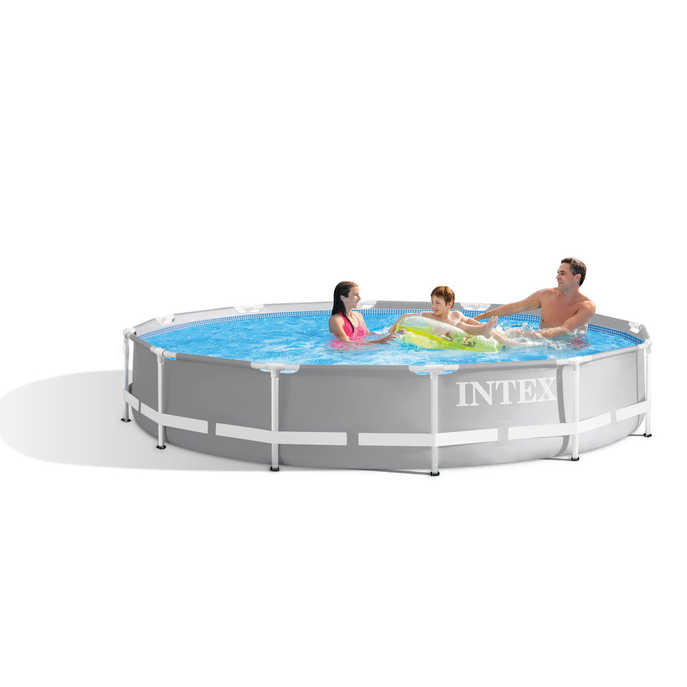 Piscina Estructural Redonda Prism Frame INTEX 366 x 76 cm, 6.503L, con Bomba