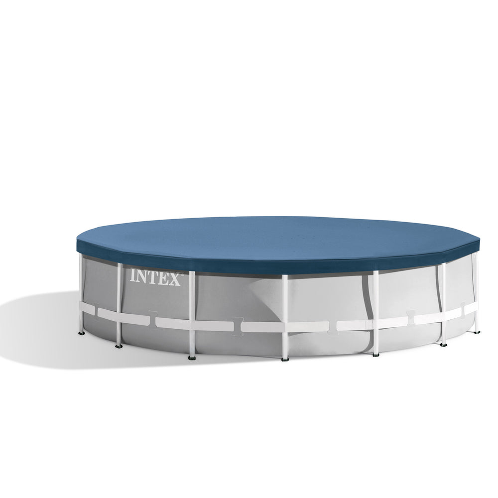 Piscina Estructural Redonda INTEX Prism Frame 427 x 107 cm, 12.706L. Con Bomba, Escalera y Cobertor