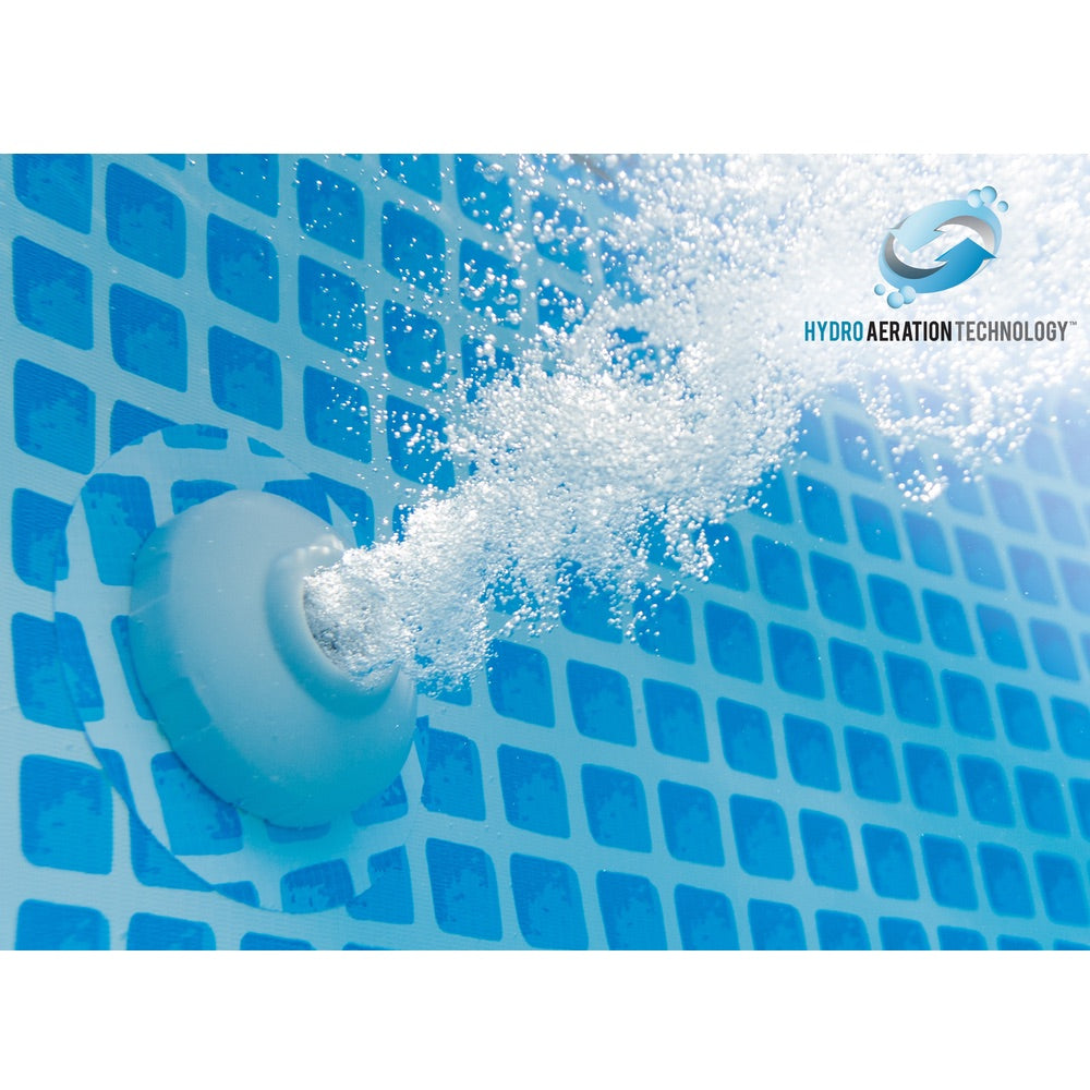 Piscina Estructural Redonda INTEX Prism Frame Greywood Premium, 457 x 122 cm, 16.805 L