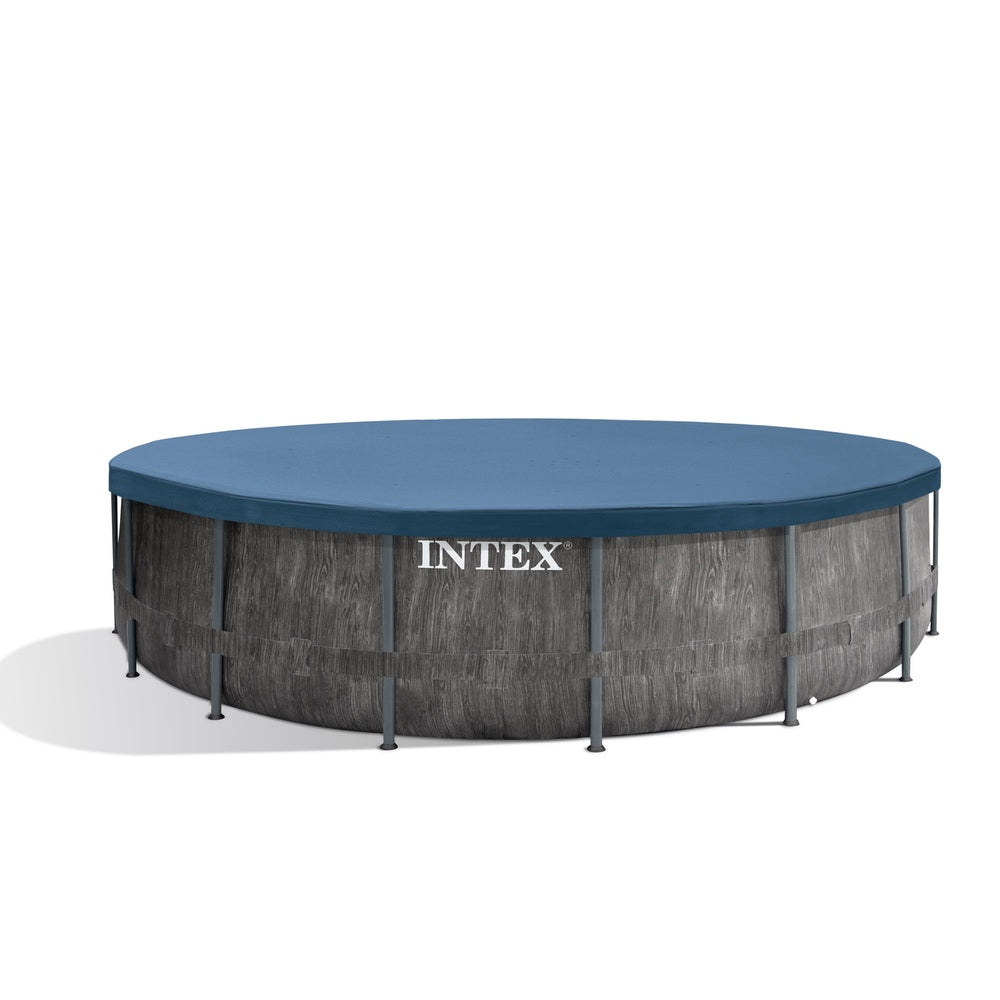 Piscina Estructural Redonda INTEX Prism Frame Greywood Premium, 457 x 122 cm, 16.805 L