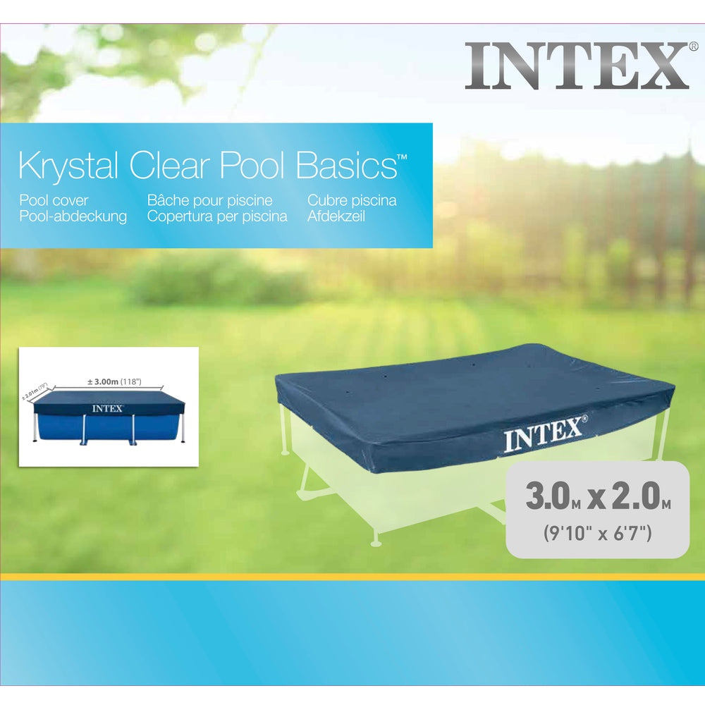 Cobertor INTEX para Piscina Estructural Rectangular, 3 x 2 m.