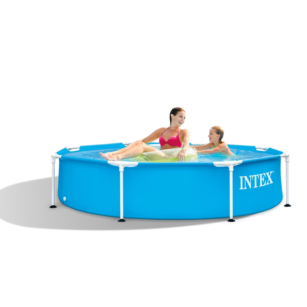 Piscina Estructural Redonda Intex Metal Frame, 244 x 51 cm, 1.828 Litros