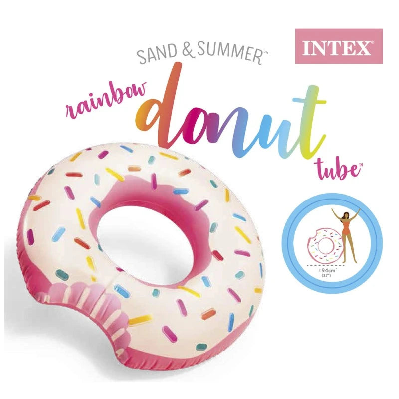 Flotador Intex Rainbow Donut Tube