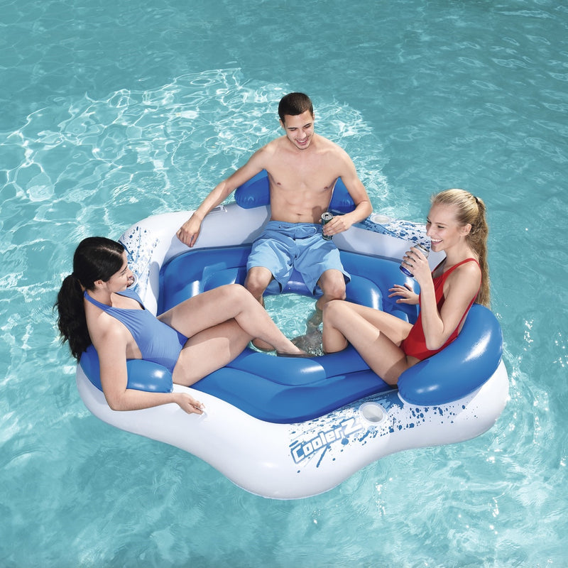 Flotador Isla Inflable Bestway CoolerZ para 3 Personas 1.99m x 1.76m