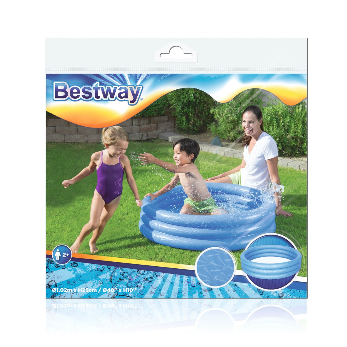 Piscina Inflable Bestway 3 Anillos Colores 1.02m x 25cm