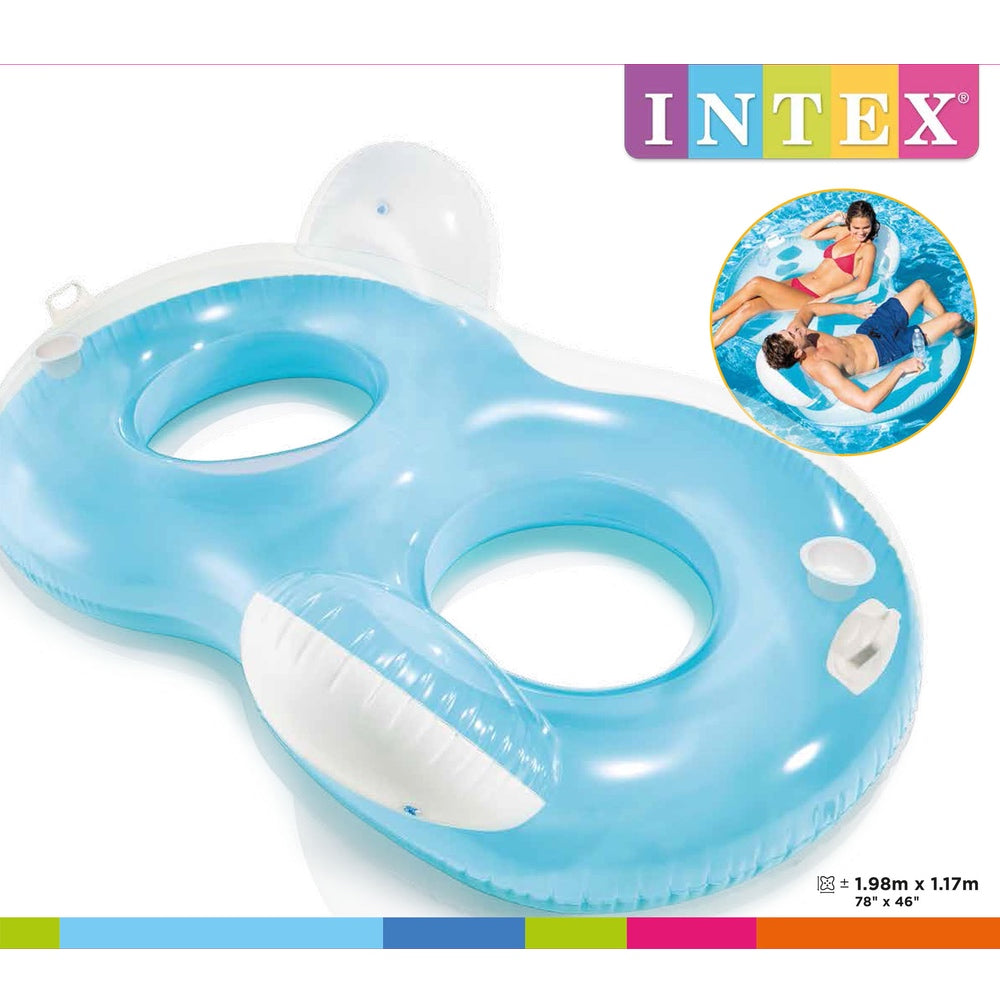 Flotador Asiento Inflable Para 2 Personas INTEX
