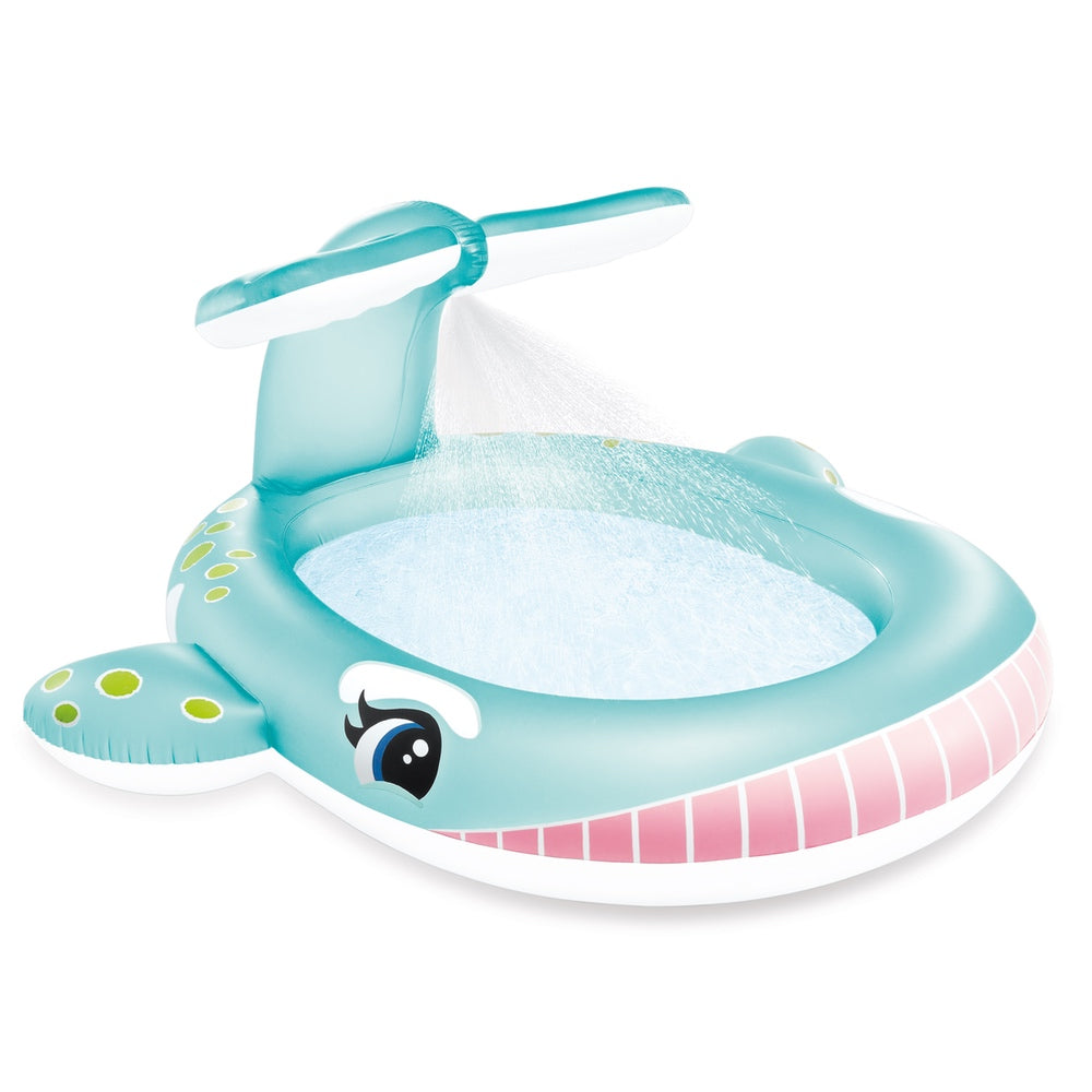 Piscina Inflable con Aspersor INTEX Ballena