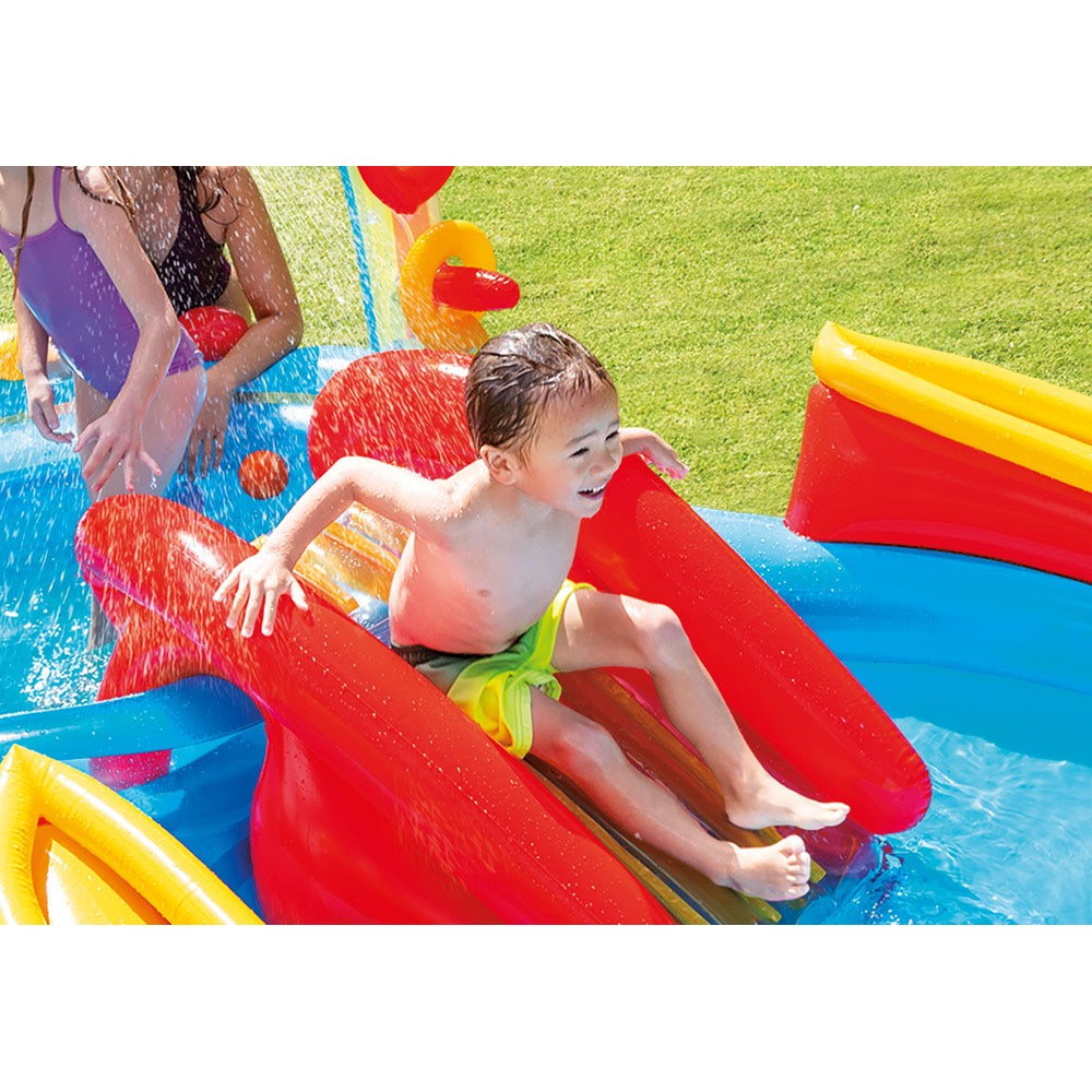 Piscina Centro de Juegos Inflable Arcoíris INTEX