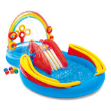 Piscina Centro de Juegos Inflable Arcoíris INTEX