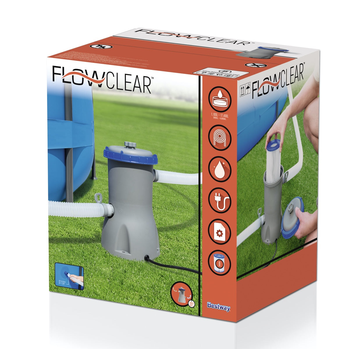 Bomba de Filtro BESTWAY FlowClear, 3.028 Litros/Hora