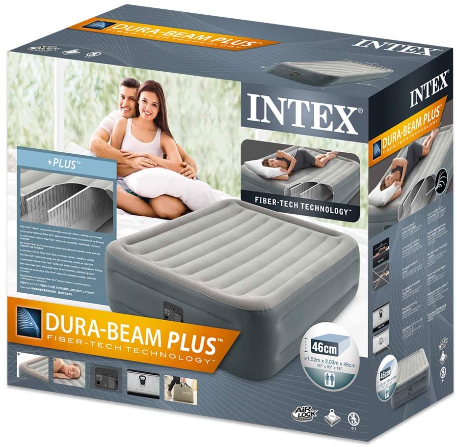 Colchón Inflable Eléctrico INTEX 2 Plazas 152x203x46 cm Essential Rest