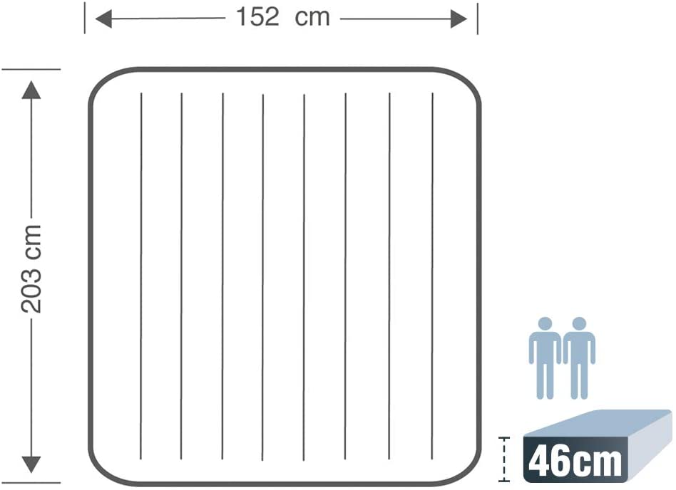 Colchón Inflable Eléctrico INTEX 2 Plazas 152x203x46 cm Essential Rest