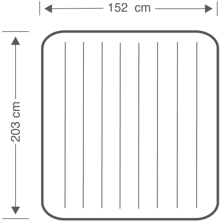 Colchón Inflable INTEX 2 Plazas Classic Downy 152x203x25 cm