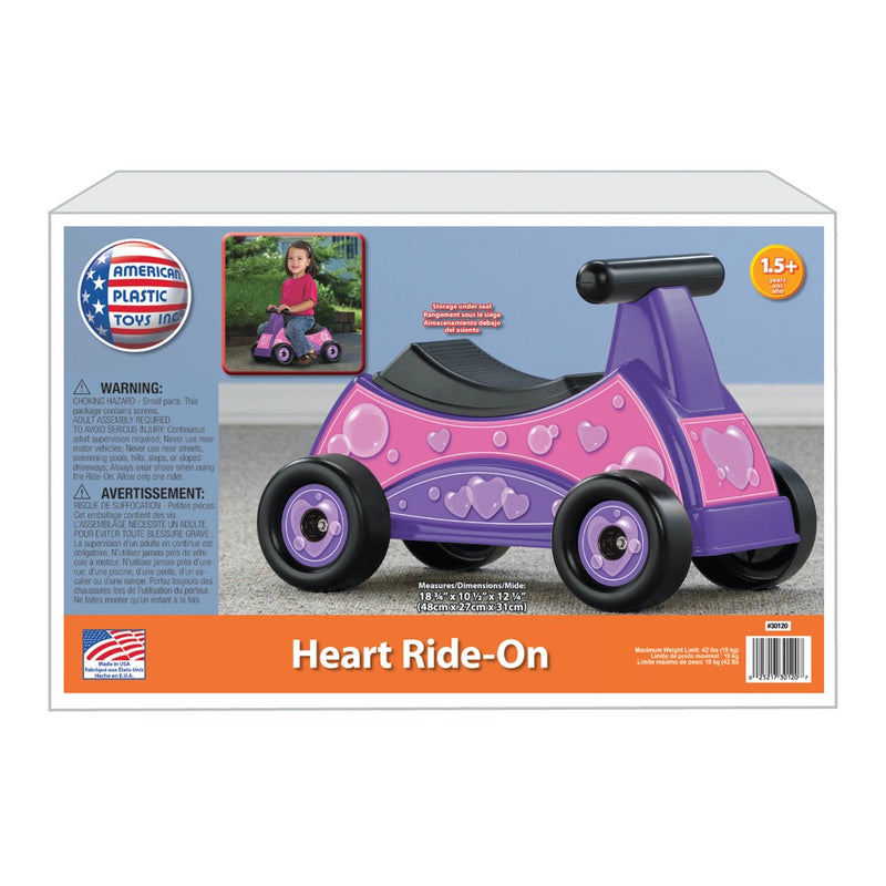 Correpasillo American Plastic Heart Ride-On