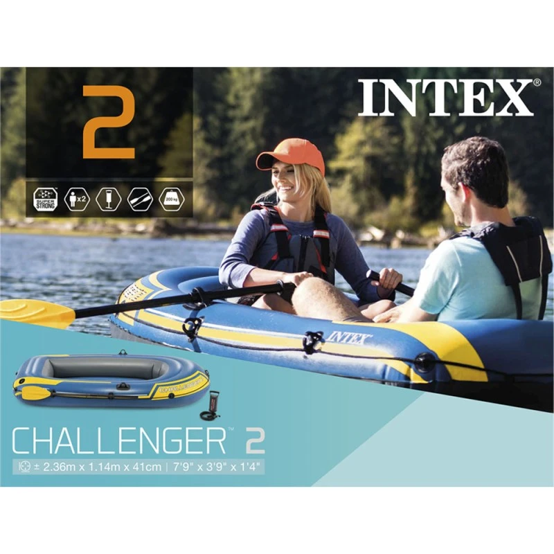 Bote Inflable Challenger 2 INTEX  236 x 114 x 41 cm