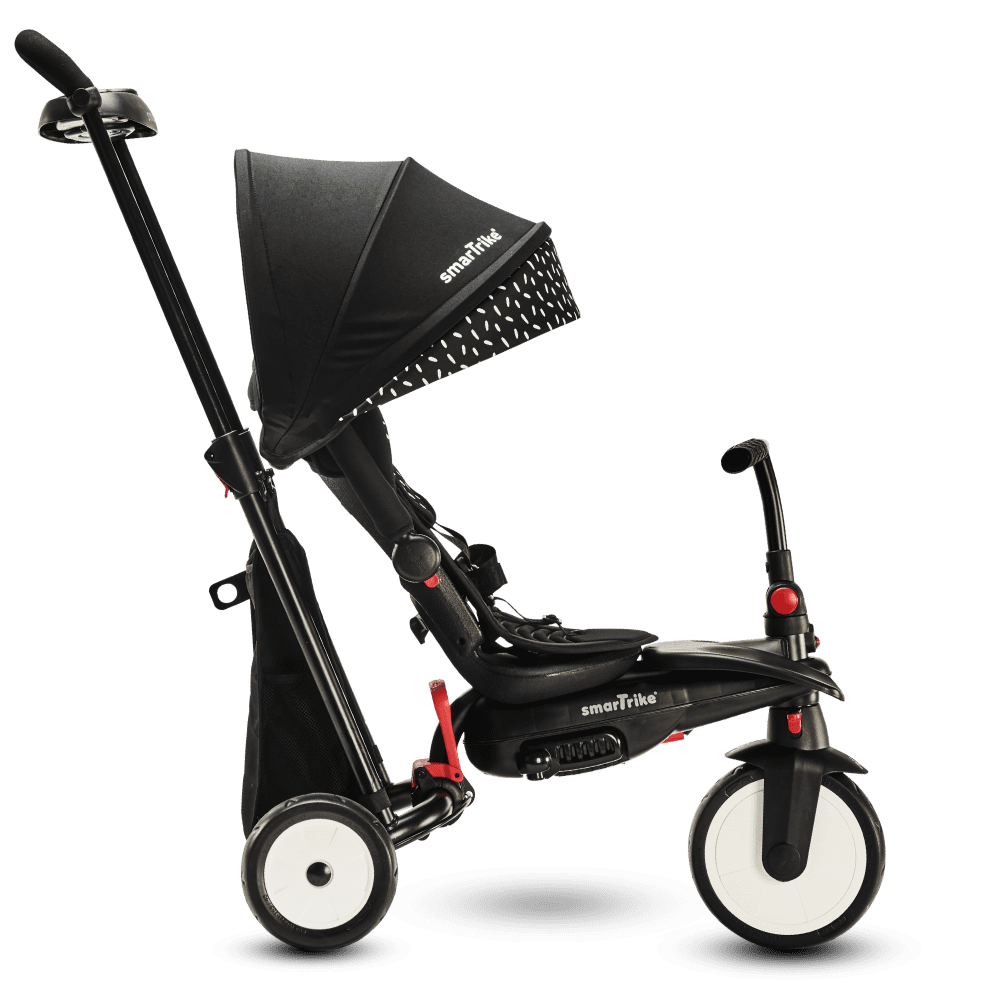 Triciclo 7 Etapas SMARTRIKE STR5 Folding Stroller Trike Black & White